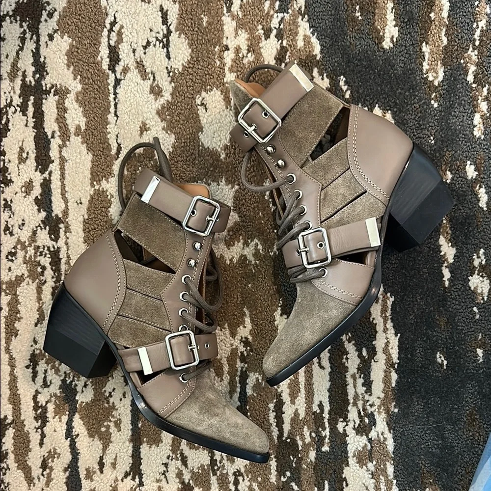 Chloe Rylee Caged Booties - Picture 2 of 10